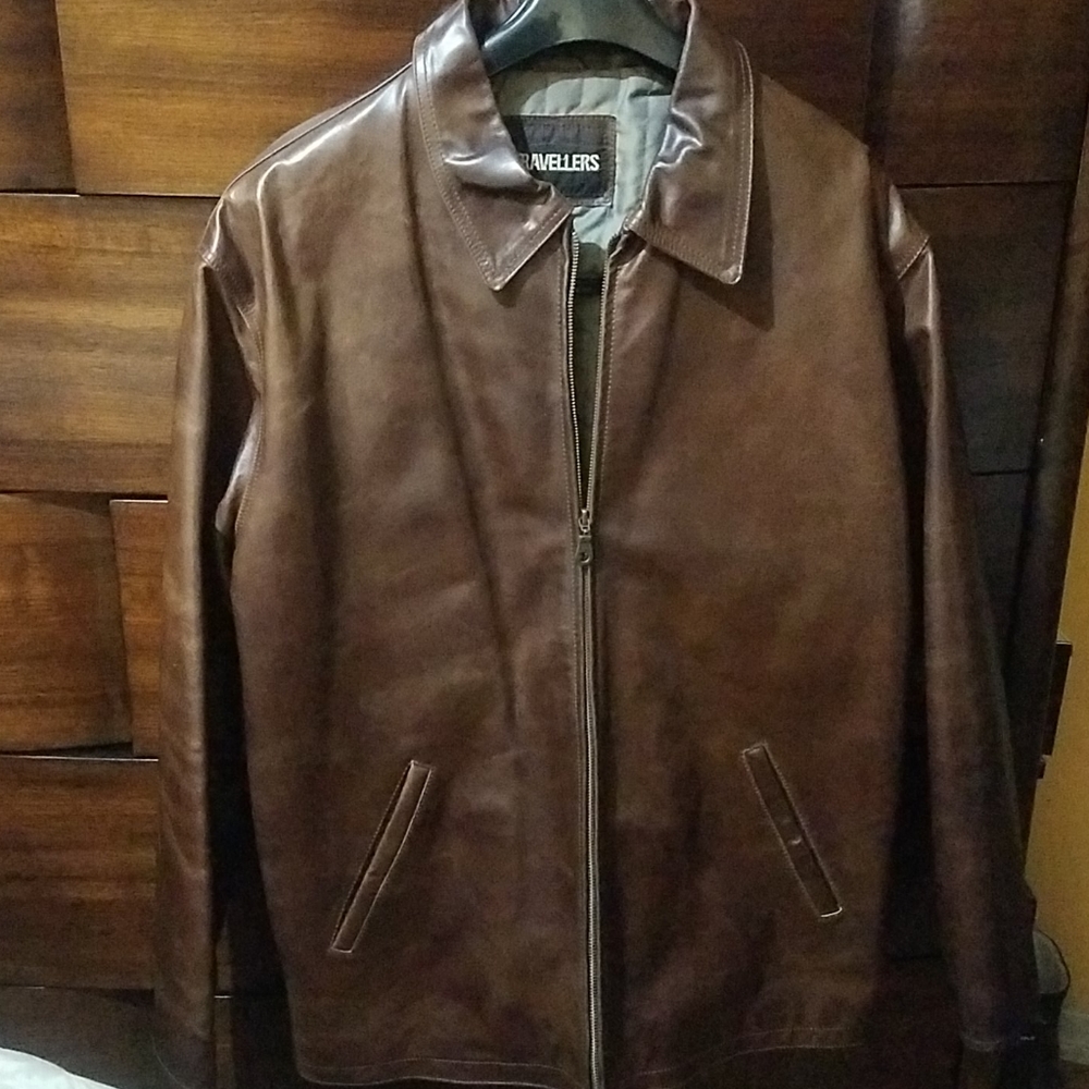 Men's Dark Brown Leather Jacket
